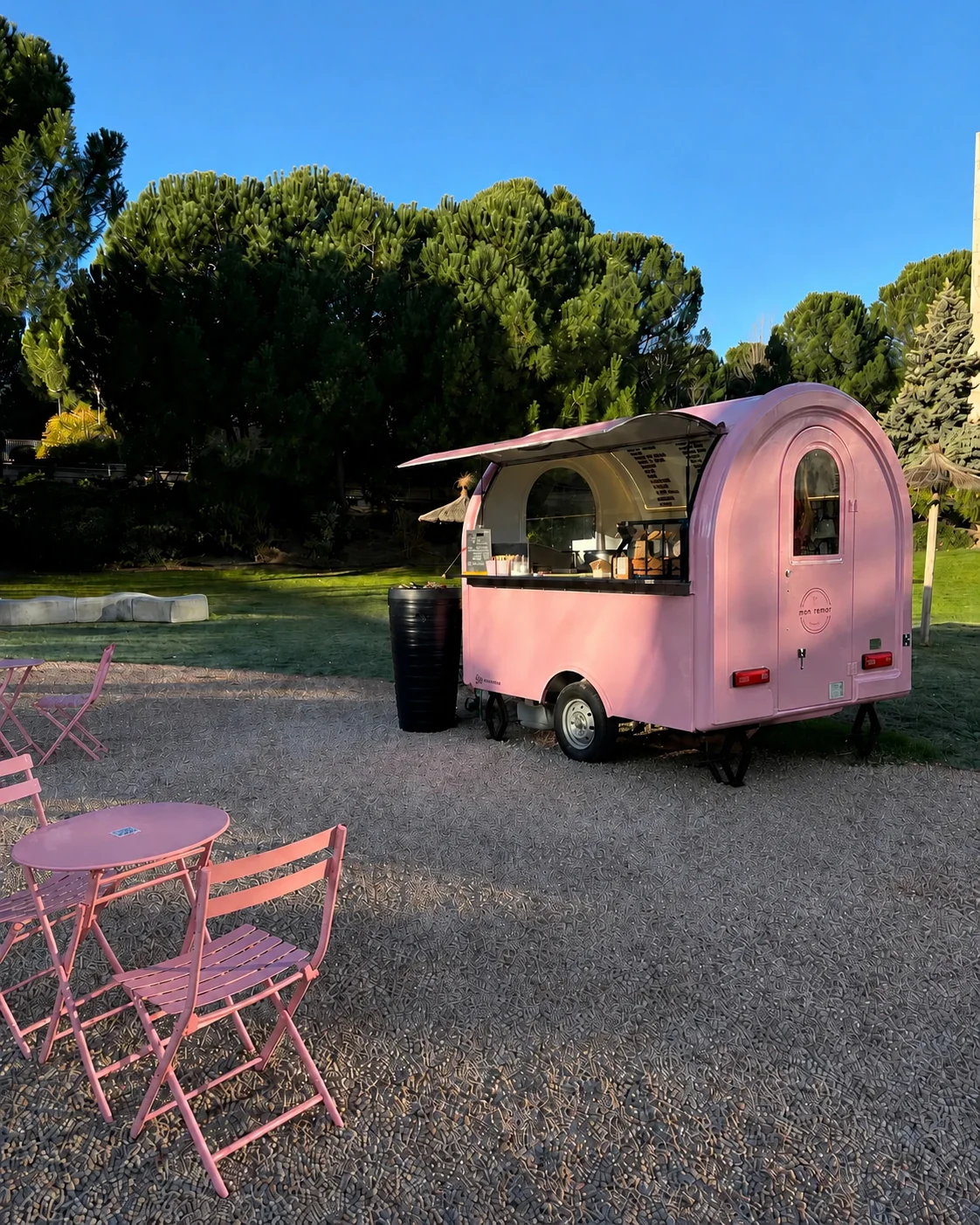 Foodtruck rosa de Mon Crêpe